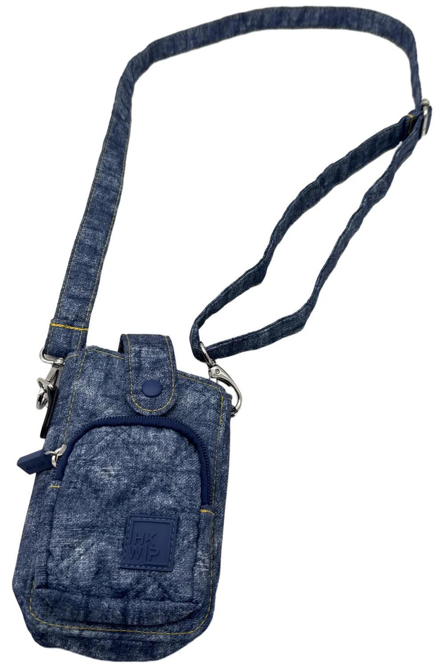 IHKWIP Call-Me-Later Cell Phone Crossbody w/ RFID Card Slots Denim